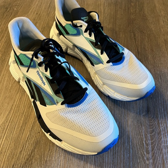 Reebok Men’s FloatZig 1 Shoes Sz(11) White/Black/Mint 100206594 no box pre own - Picture 3 of 10